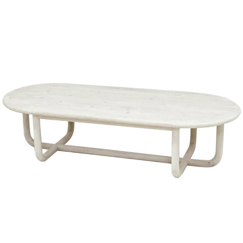 Кофейный стол Mathis Wood Coffee Table ivory ( слоновая кость ) в Санкт-петербурге | Loft Concept 