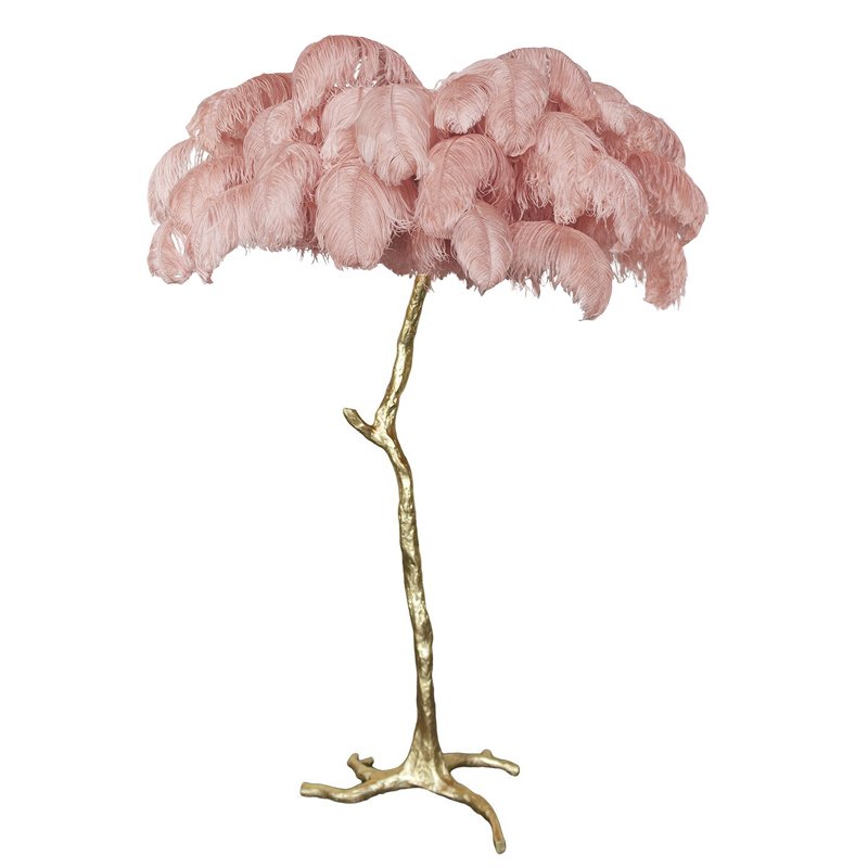 Торшер страусиные перья Feather Lamp A MODERN GRAND TOUR Розовый пастельный Белый Черный Серый Сливовый (Plum) Латунь Торшер страусиные перья Feather Lamp A MODERN GRAND TOUR Розовый пастельный Белый Черный Серый Сливовый (Plum) Латунь в Санкт-петербурге | Loft Concept