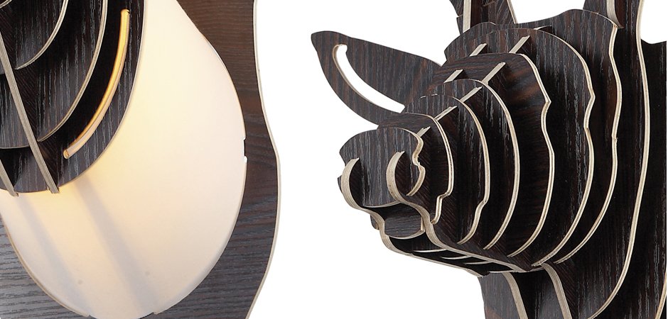 Бра Олень Cardboard Deer Wall Lamp dark - Loft-Concept в Санкт-петербурге