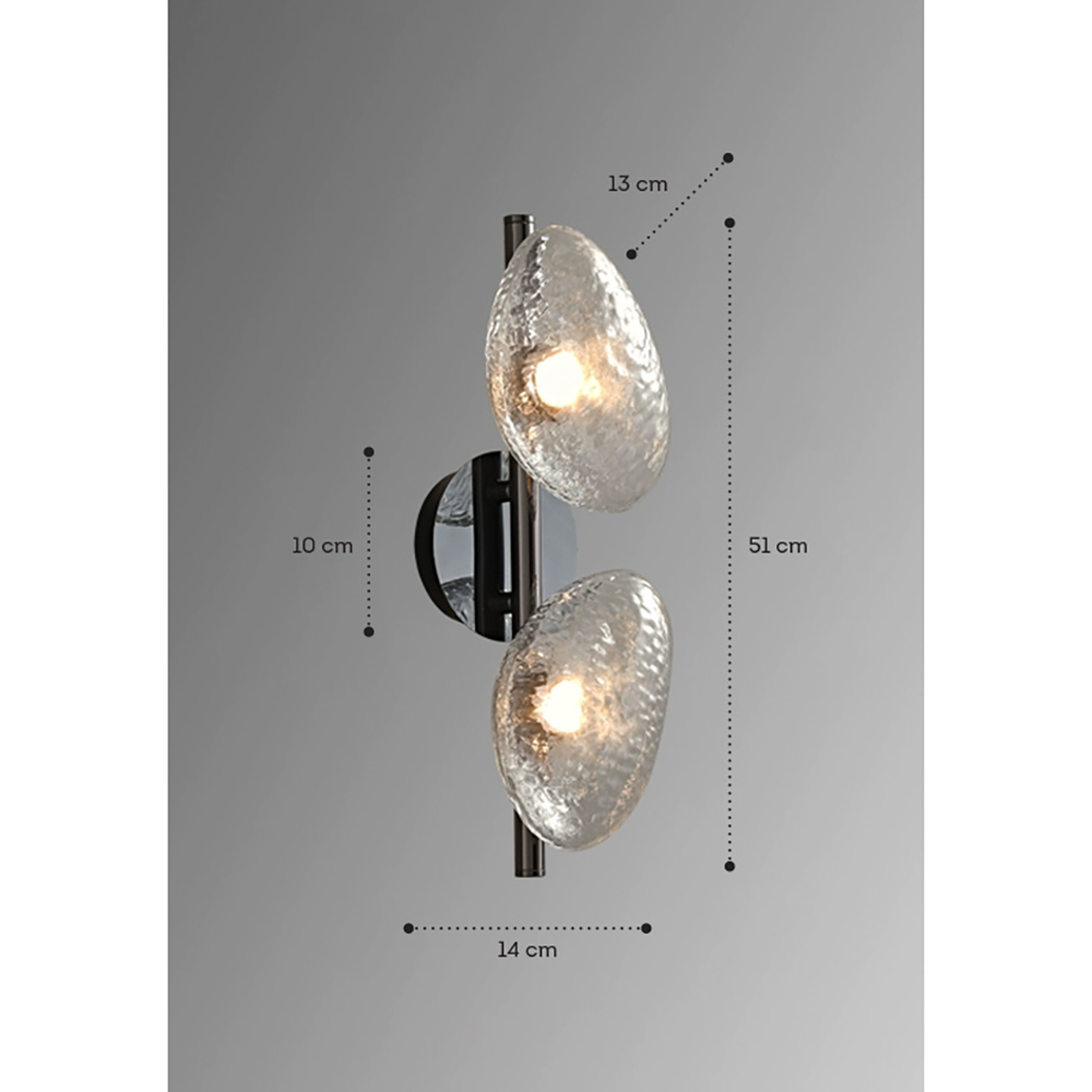 Бра LINDIS FROST LONG WALL 2 лампы Прозрачное стекло в Санкт-петербурге