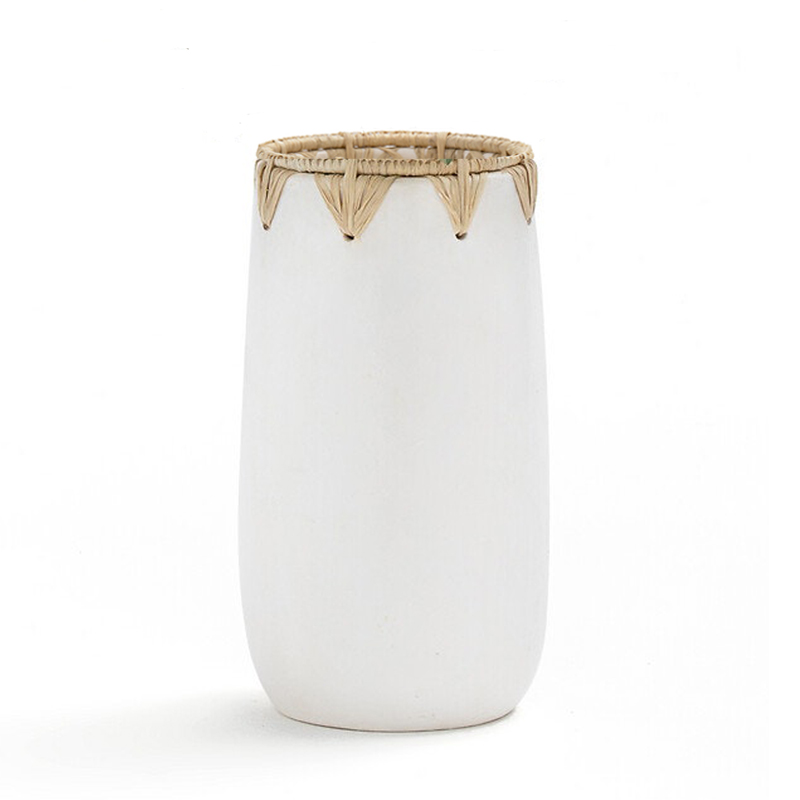 Ваза Ceramic Vase white D13 Белый в Санкт-петербурге | Loft Concept 