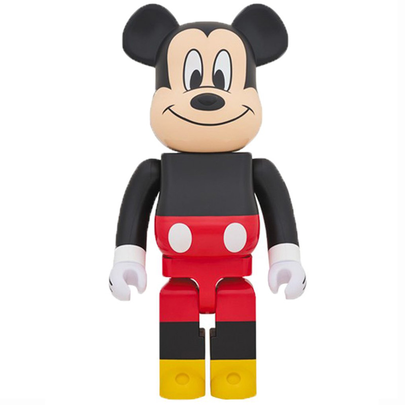 Статуэтка Bearbrick Mickey Mouse Черный Красный Желтый Бежевый в Санкт-петербурге | Loft Concept 