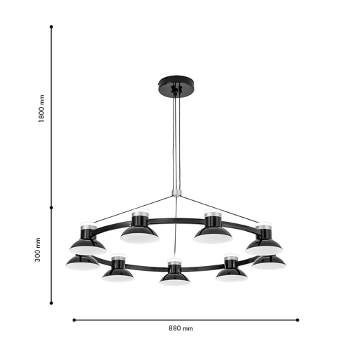 Люстра Celevis Black 92 в Санкт-петербурге