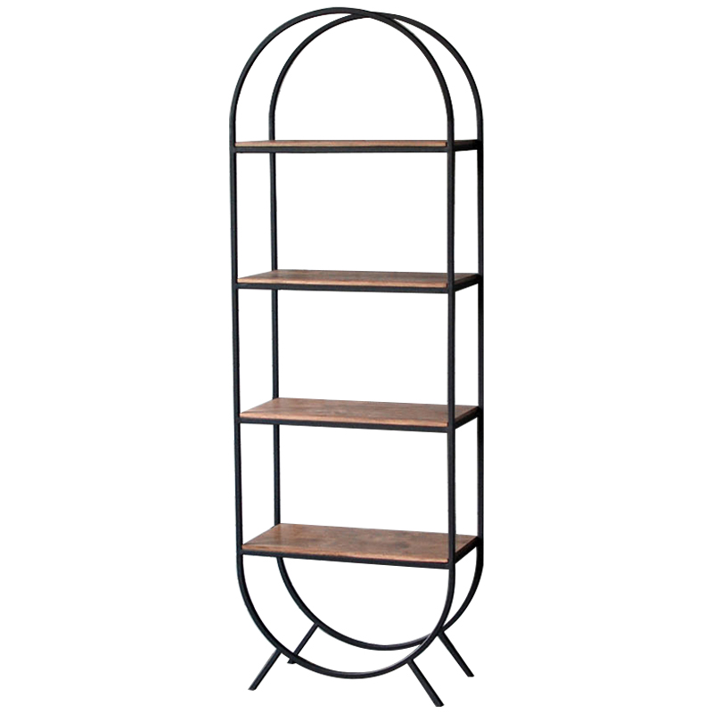 Стеллаж Lugo Industrial Metal Rust Black Rack Коричневый Черный в Санкт-петербурге | Loft Concept 