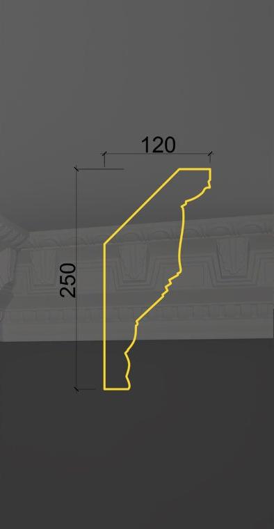 Карниз с орнаментом KO-25 в Санкт-петербурге