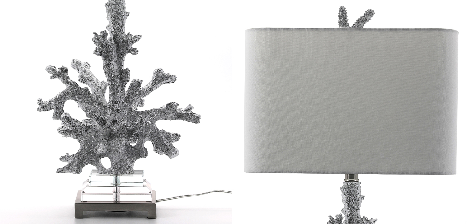 Настольная лампа Coral Grey Table Lamp - фото