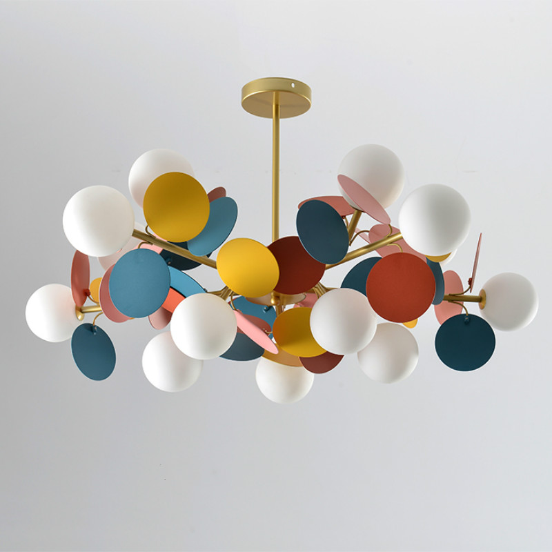 Люстра MATISSE Chandelier multicolor Золотой Белый Мульти в Санкт-петербурге | Loft Concept 