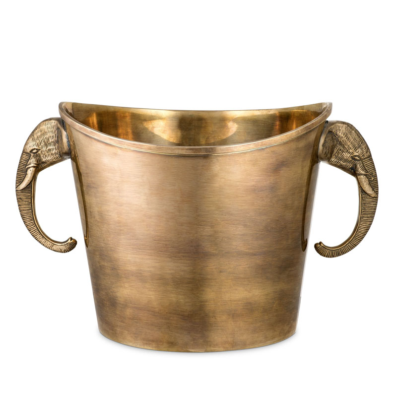 Ведерко для льда Eichholtz WINE COOLER MAHARAJA brass Винтажная латунь в Санкт-петербурге | Loft Concept 