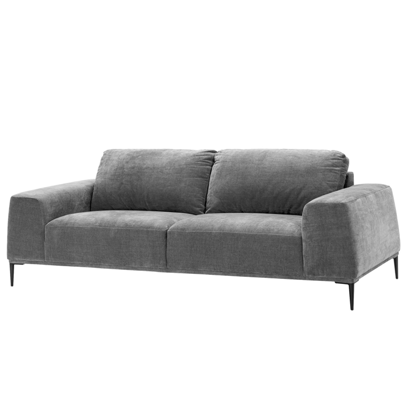 Диван Eichholtz Sofa Montado grey Серый Черный в Санкт-петербурге | Loft Concept 