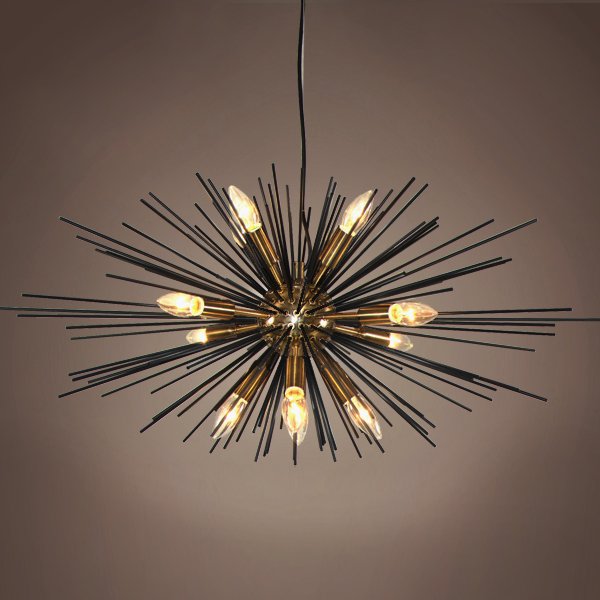 Люстра Astra Chandelier Sputnik Gold & Black  в Санкт-петербурге | Loft Concept 