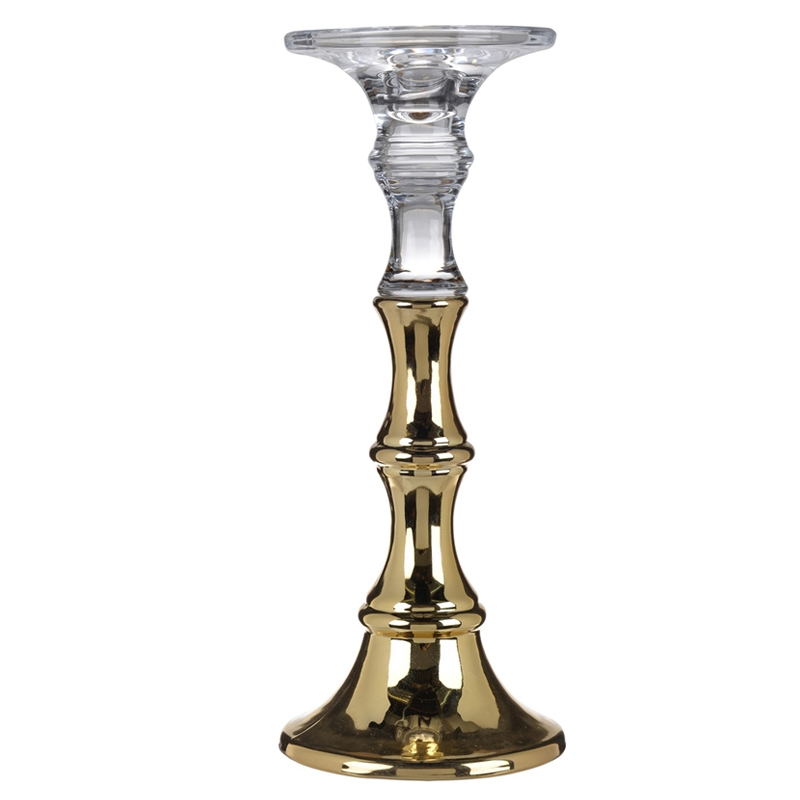 Подсвечник Eugenie Candlestick 30 Глянцевое золото в Санкт-петербурге | Loft Concept 