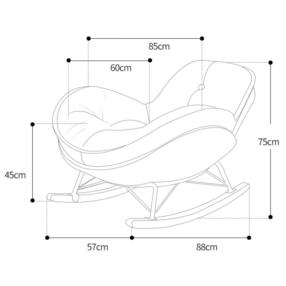 Кресло-качалка для отдыха Rocking Soft Chair в Санкт-петербурге