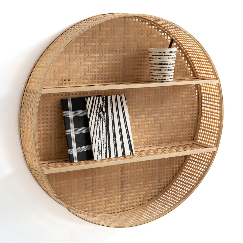 Полка Wicker Bamboo Shelf cells  в Санкт-петербурге | Loft Concept 