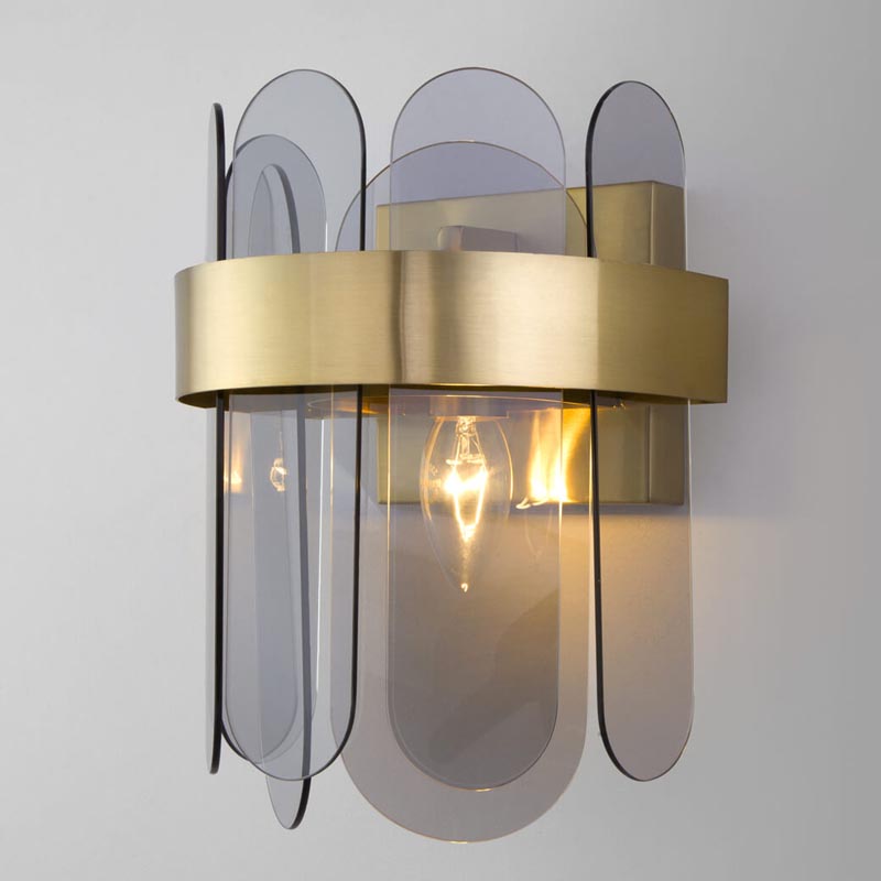  Decorative Oval Smoky Plates brass  (Smoke)   - | Loft Concept 