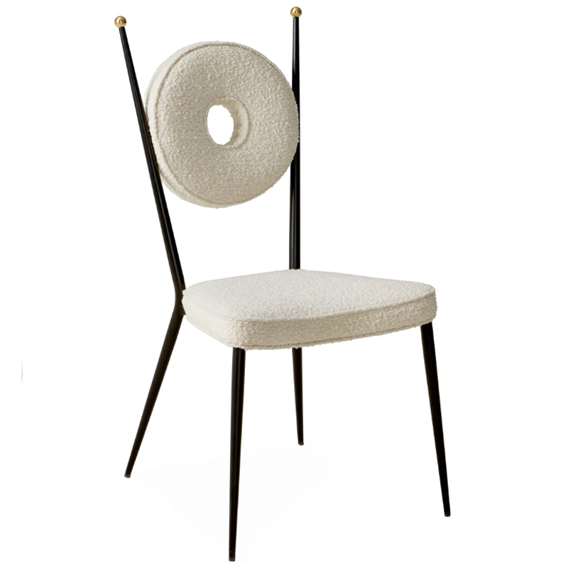 Стул Jonathan Adler Rondo Dining Chair ivory ( слоновая кость ) в Санкт-петербурге | Loft Concept 