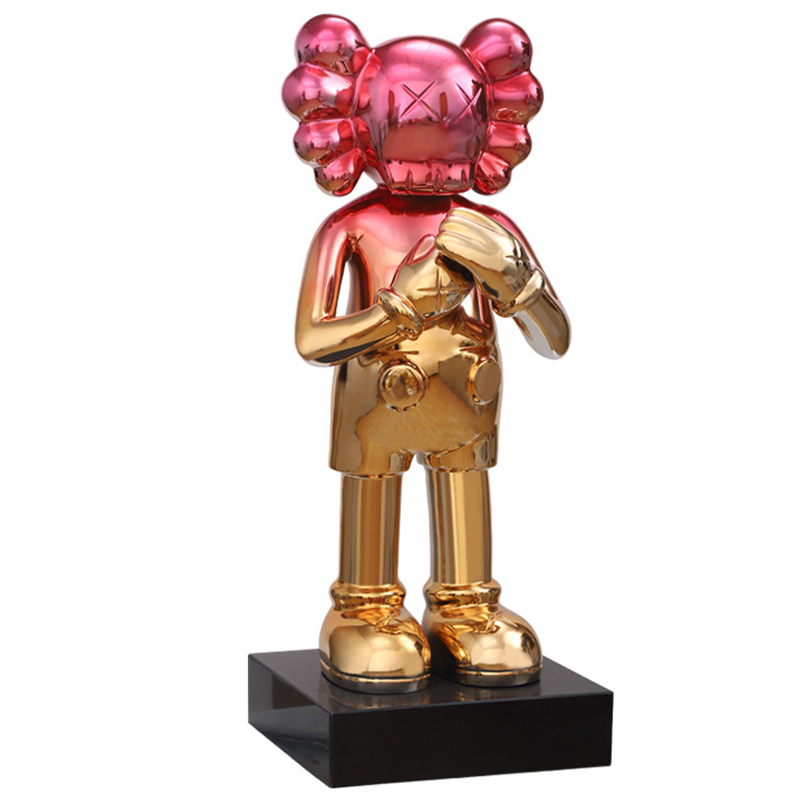 Статуэтка KAWS Gradient Gold Red on stand Золотой Красный в Санкт-петербурге | Loft Concept 