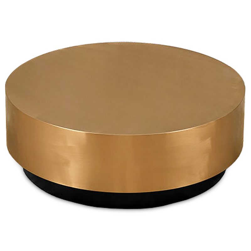 Кофейный столик Gold Washer Coffee Table Золотой Черный в Санкт-петербурге | Loft Concept 