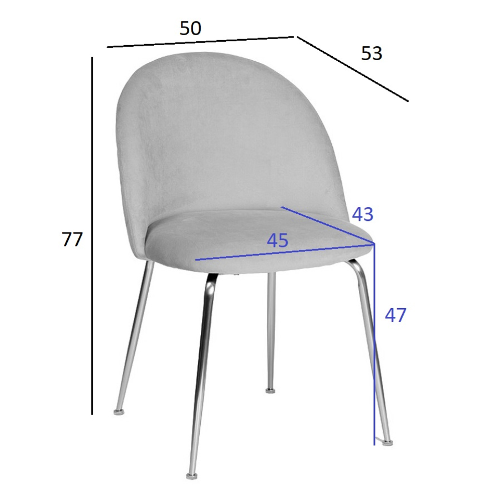 Стул велюровый хаки на золотистых металлических ножках Vendramin Chair в Санкт-петербурге