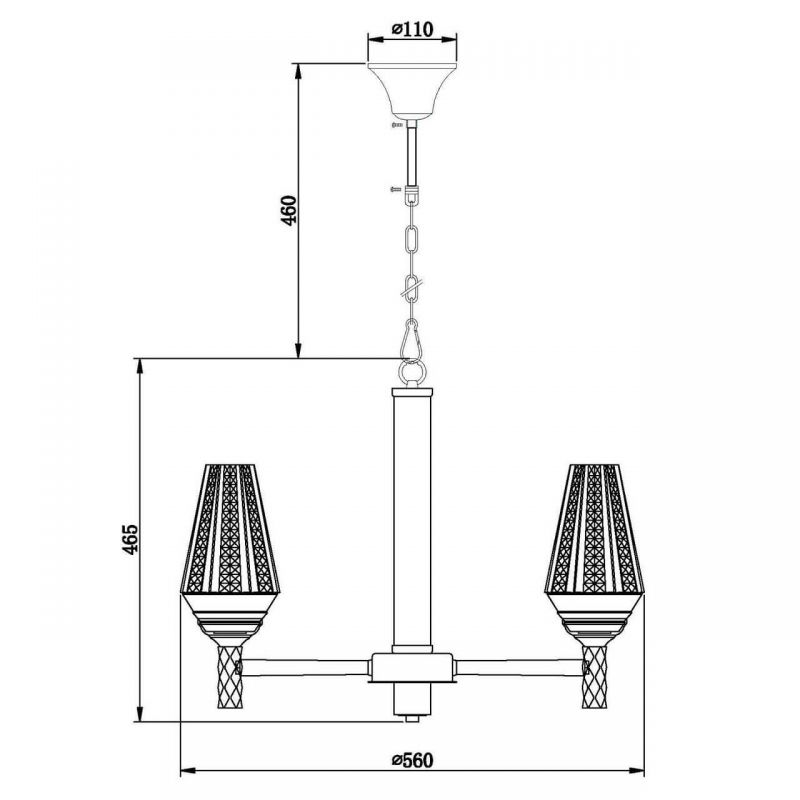 Люстра Ribbed Chandelier в Санкт-петербурге