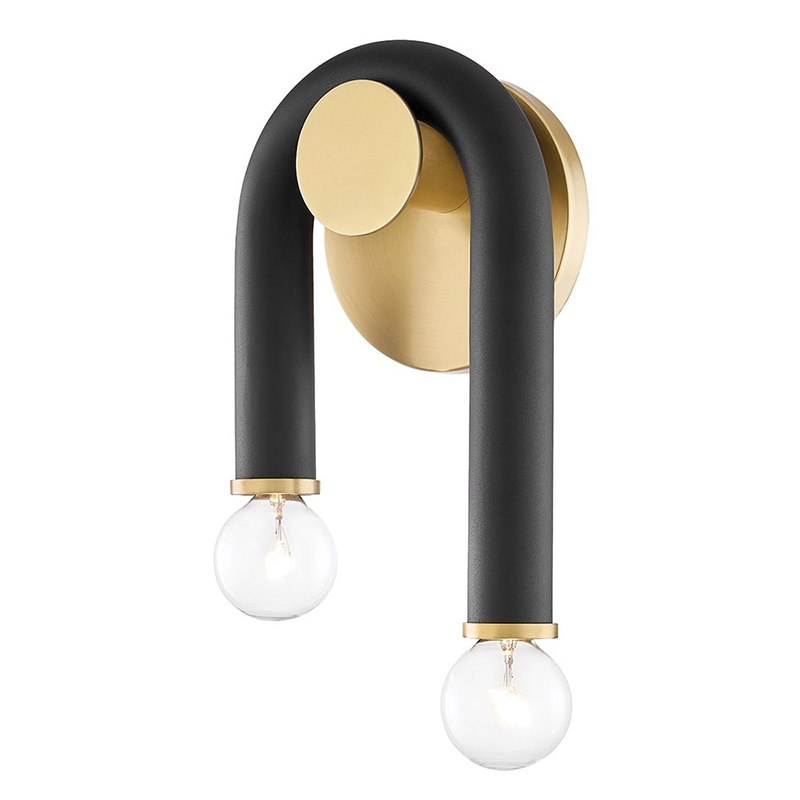 Бра Paulson floppy wall sconce gold Черный Золотой в Санкт-петербурге | Loft Concept 