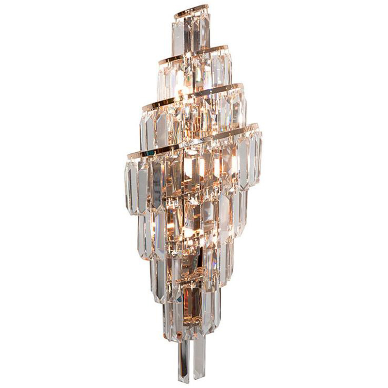 Бра Odeon Cascade Wall Lamp Gold 55 Золотой Прозрачное Стекло в Санкт-петербурге | Loft Concept 