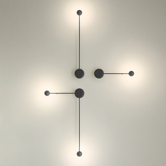 Бра Pin Wall Light black Белый в Санкт-петербурге | Loft Concept 