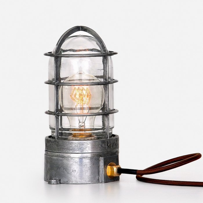 Настольная лампа Steampunk Cage Glass Edison Table lamp  в Санкт-петербурге | Loft Concept 