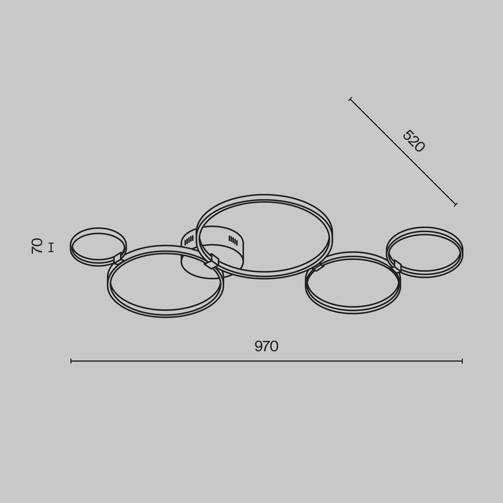 Потолочный светильник Olympia 3000-4000К 43Вт в Санкт-петербурге