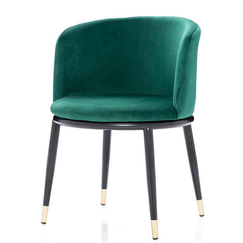 Стул Dining Chair Foucault Green Зеленый Черный Золотой в Санкт-петербурге | Loft Concept 