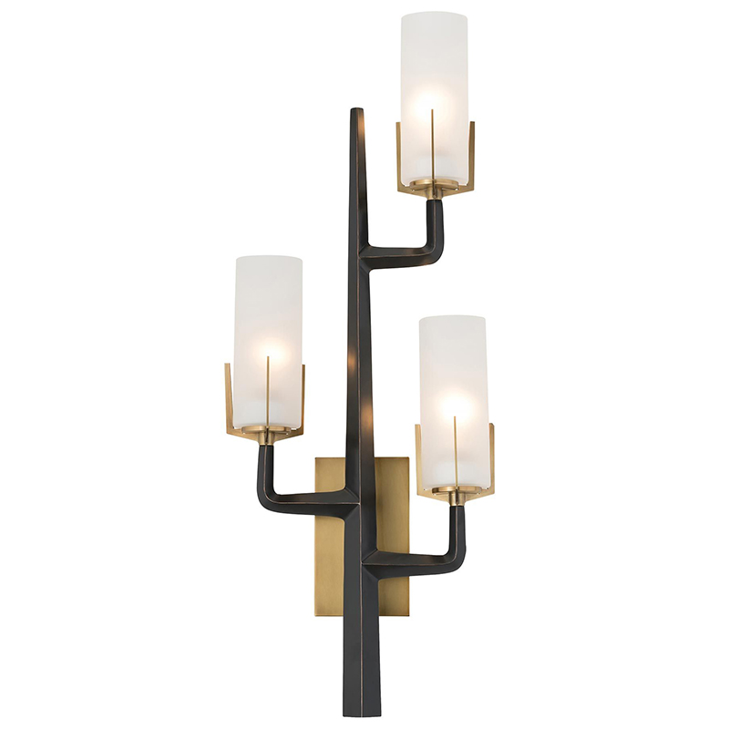 Бра Arteriors GRIFFIN SCONCE Черный Латунь Белый в Санкт-петербурге | Loft Concept 