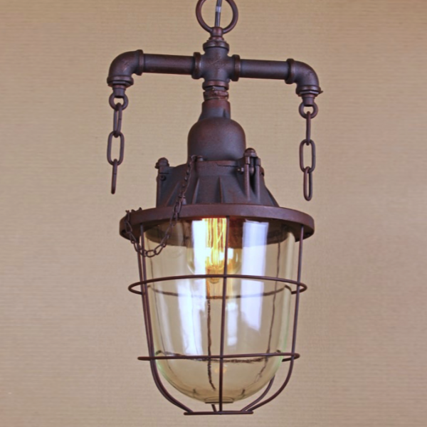 Подвесной светильник Marine Lantern Коричневый в Санкт-петербурге | Loft Concept 