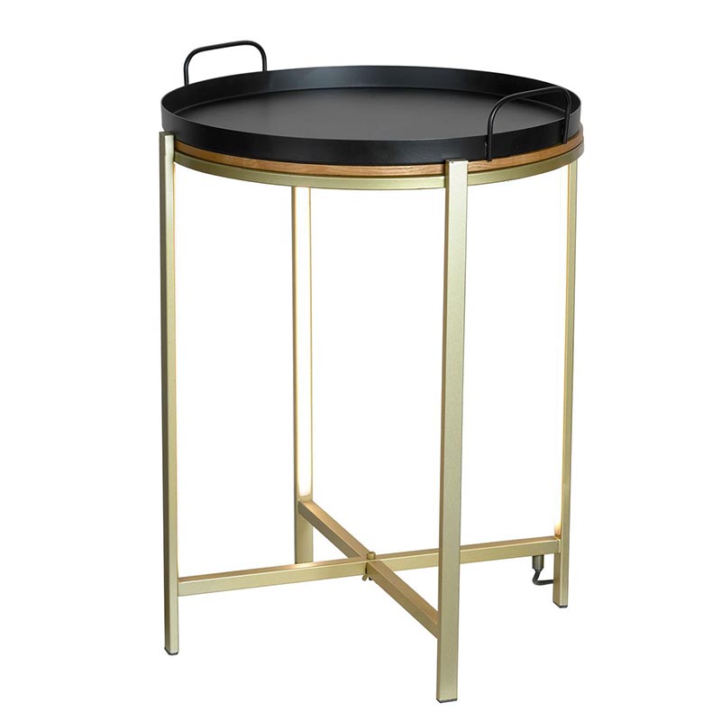 Приставной стол Nagib Side Table Bronze LED Бронза в Санкт-петербурге | Loft Concept 