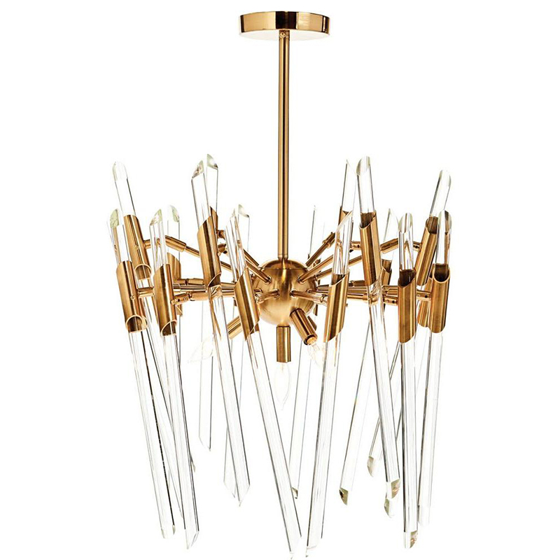 Люстра Ice Rods Chandelier brass Латунь в Санкт-петербурге | Loft Concept 