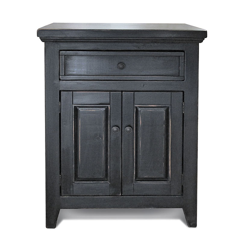 Комод в стиле прованс Geronimo Provence HARMONIE Weathered Charcoal Черный Винтажный черный в Санкт-петербурге | Loft Concept 