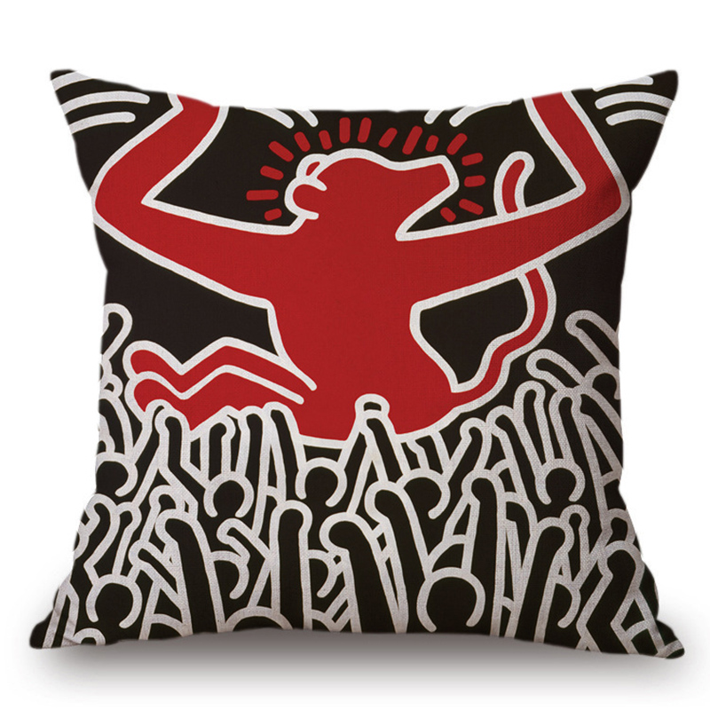 Подушка Keith Haring 10 Мульти в Санкт-петербурге | Loft Concept 