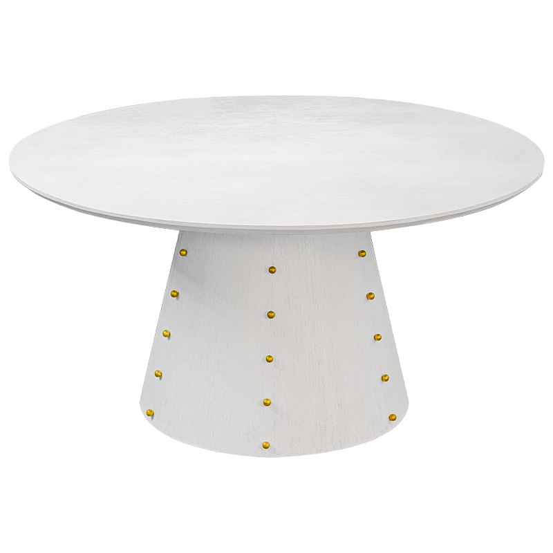 Las Vegas Table White Burl Обеденный Стол ivory ( слоновая кость ) Золотой в Санкт-петербурге | Loft Concept 