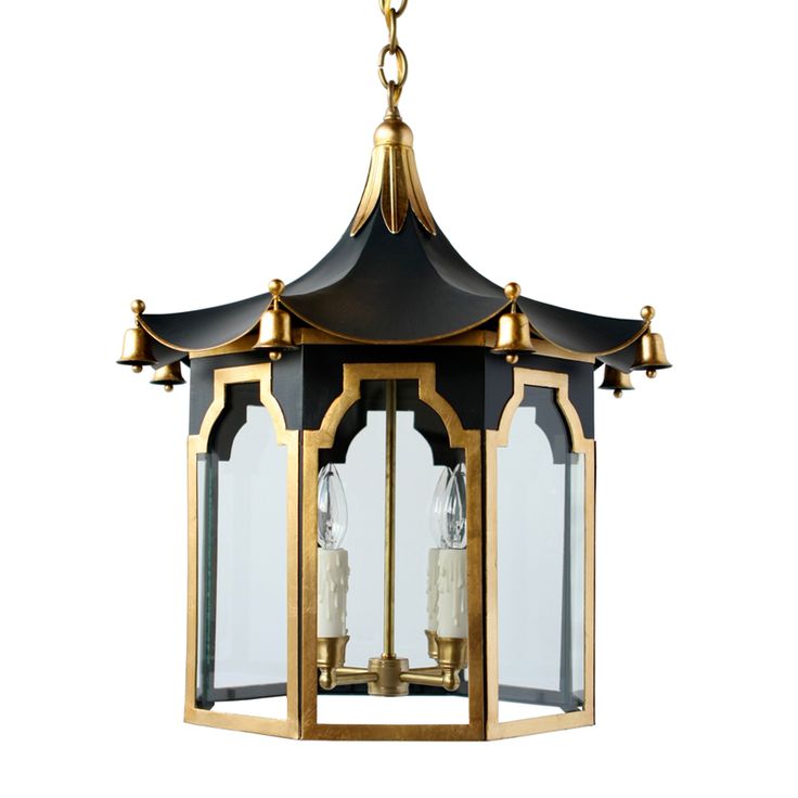 Люстра Pendant Lamp Chinese Pagoda Черный Золотой в Санкт-петербурге | Loft Concept 