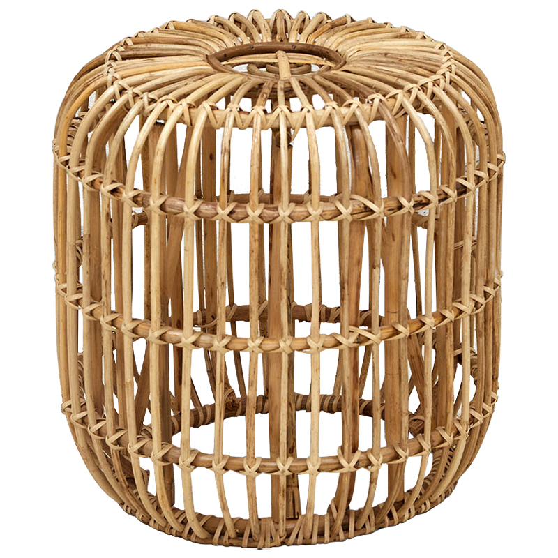 Плетеный приставной столик Wicker Side Table Древесина в Санкт-петербурге | Loft Concept 