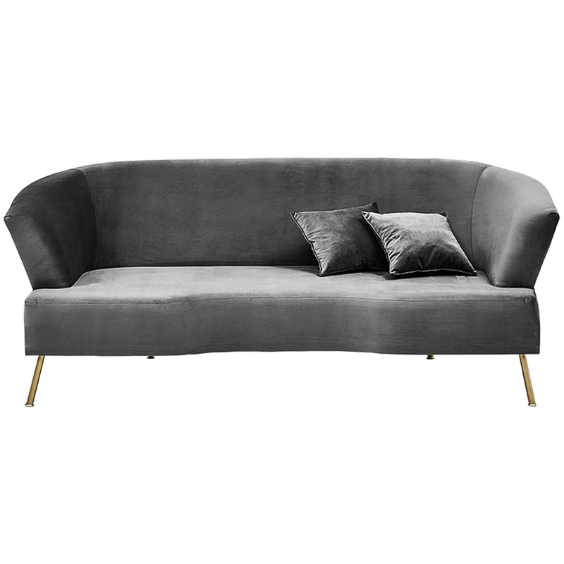 Диван Isis Sofa Gray Серый Золотой в Санкт-петербурге | Loft Concept 