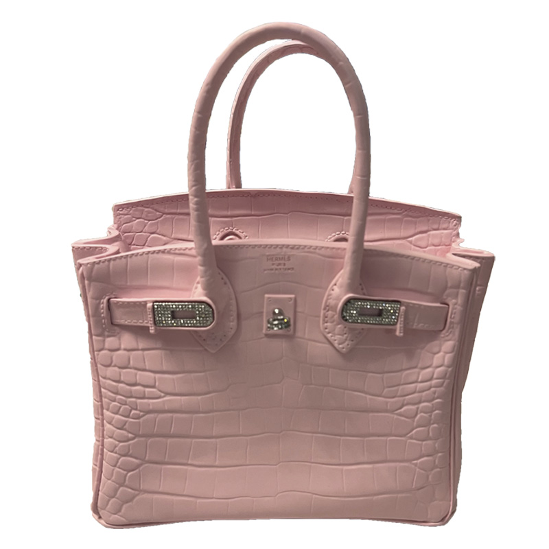 Декоративная ваза в виде сумки Birkin Bag Vase Pink Розовый в Санкт-петербурге | Loft Concept 