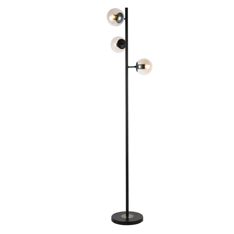 Торшер Modo Floor Lamp Ambre Black Черный Янтарный в Санкт-петербурге | Loft Concept 