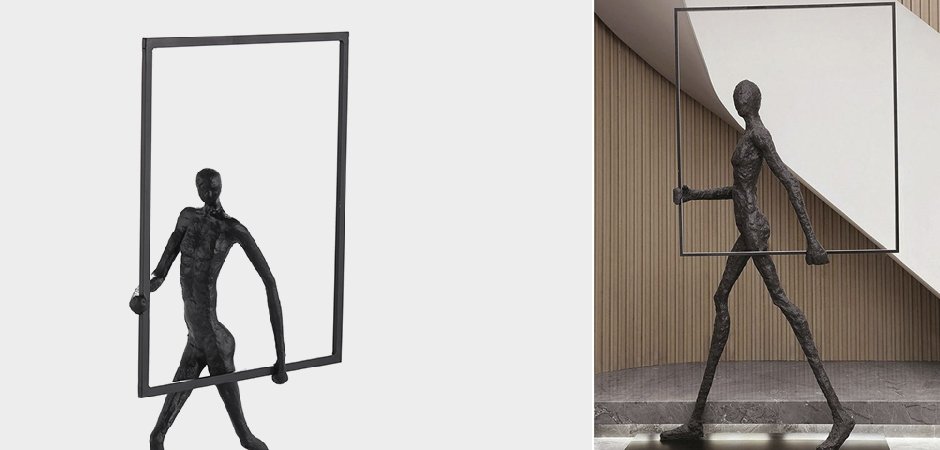 Торшер Man carries light square Торшер Man carries light square - Loft-Concept в Санкт-петербурге
