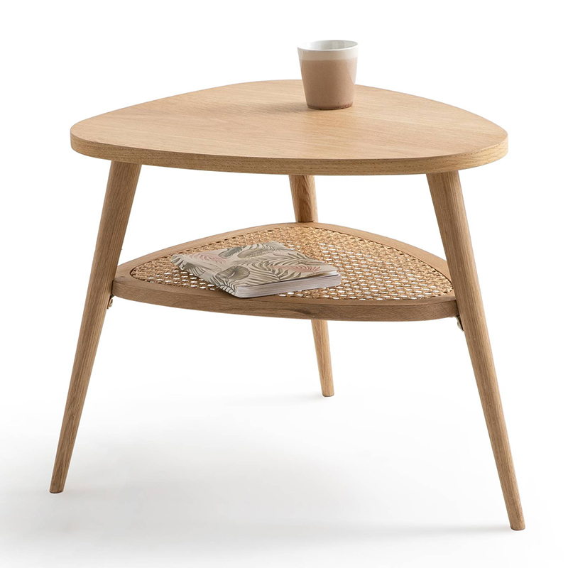 Приставной стол Morten Wicker Side Table 3 legs Светлый дуб в Санкт-петербурге | Loft Concept 