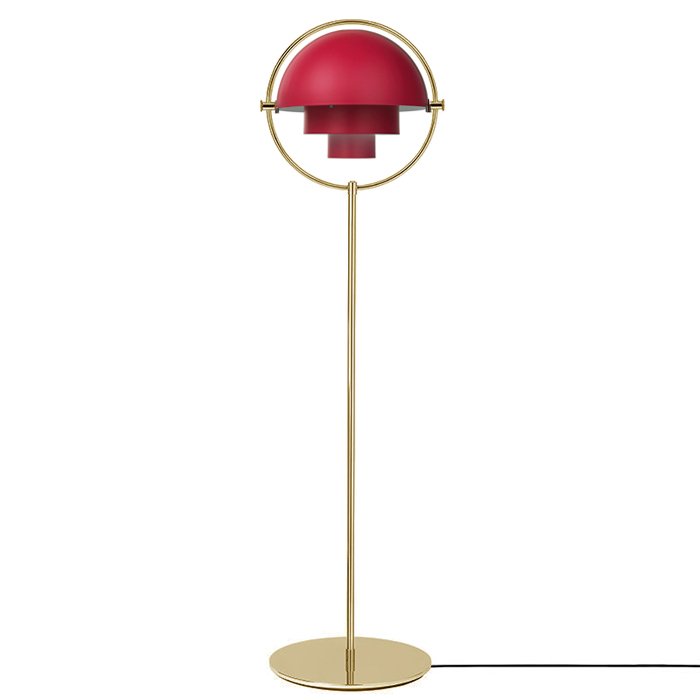 Торшер Louis Weisdorff Multi-lite floor lamp Red Золотой Красный в Санкт-петербурге | Loft Concept 