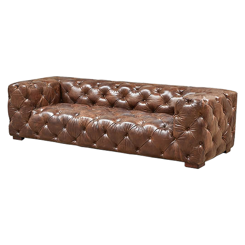 Диван Soho tufted brown vintage leather Коричневый в Санкт-петербурге | Loft Concept 