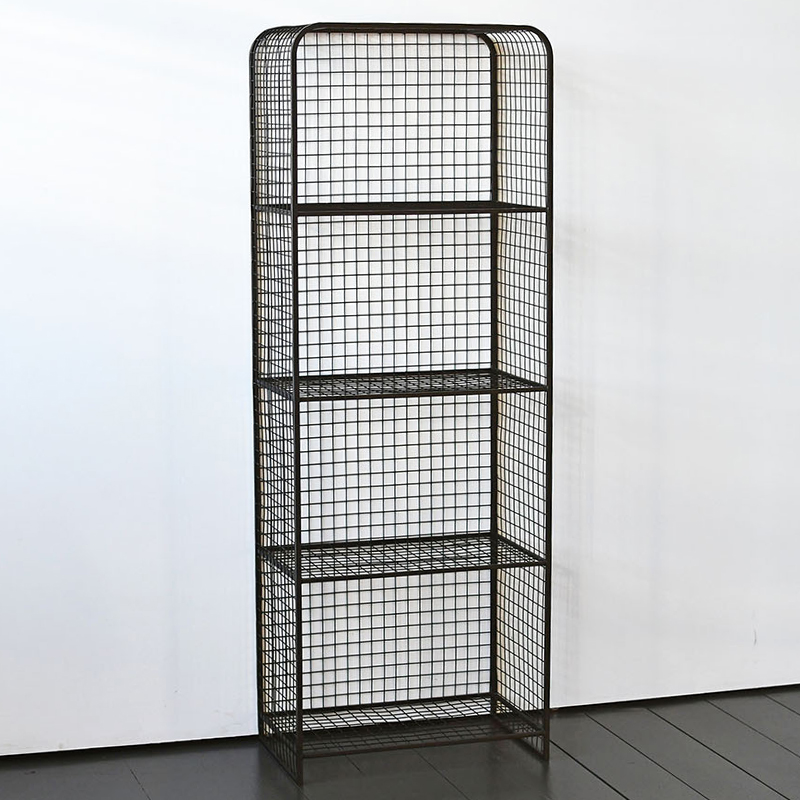 Стеллаж Knott Industrial Metal Rust Rack Черный в Санкт-петербурге | Loft Concept 