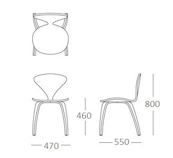 Стул Cherner Side Chair в Санкт-петербурге