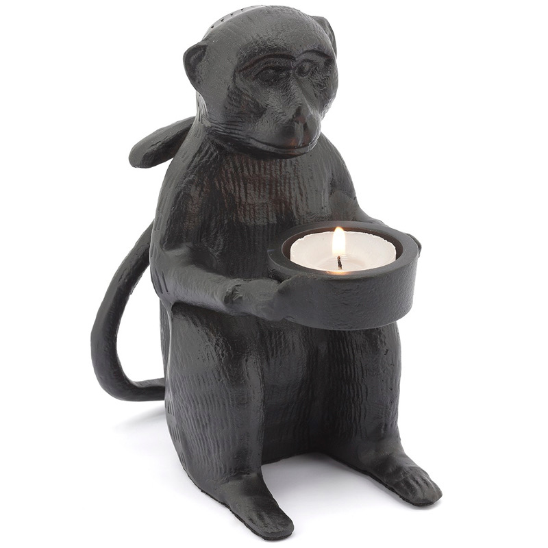 Подсвечник CANDLEHOLDER MONKEY ALLU Черный в Санкт-петербурге | Loft Concept 