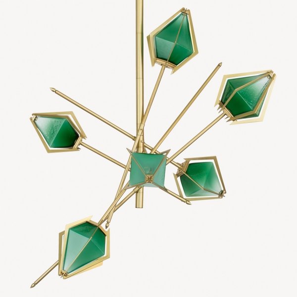 Люстра HARLOW Small Chandelier Gabriel Scott Латунь в Санкт-петербурге | Loft Concept 