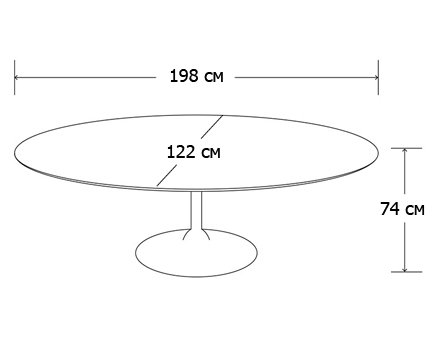 Стол Oval Tulip в Санкт-петербурге